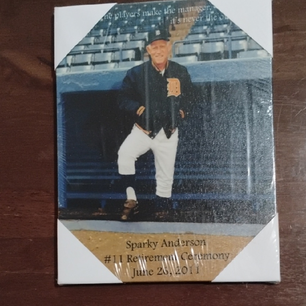 Sparky Anderson Retirement Ceremony Canvas
